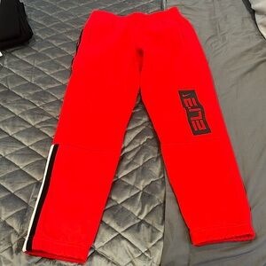 Boys Nike SZ M DRI-FIT thick red sweatpants